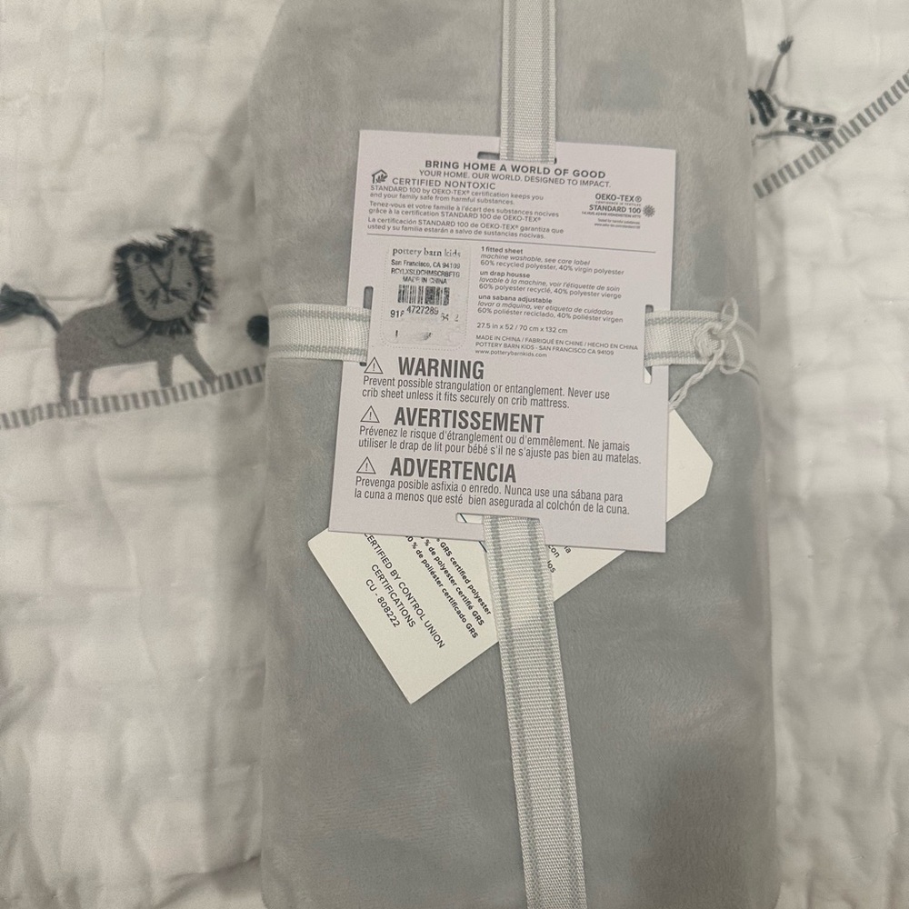 Pottery Barn Kids Gray Blanket